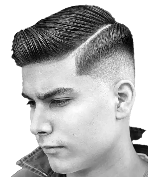 Side Part Trim Haircut