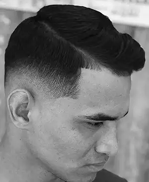 Side-Parted Taper Haircut