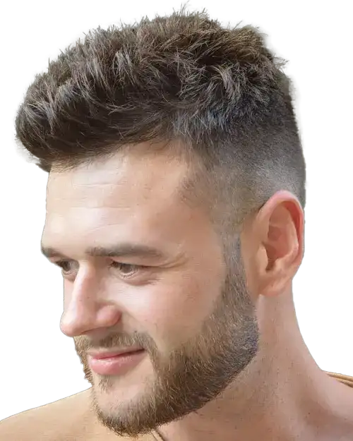 soft and Short spikes for Men haircut