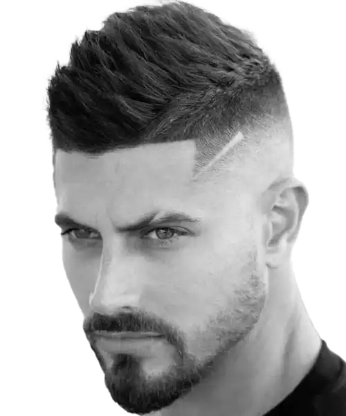 Faux Hawk Clean Cut Haircut Men