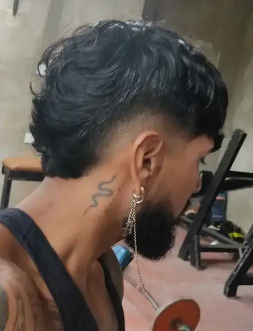 burst fade mullet haircut for men