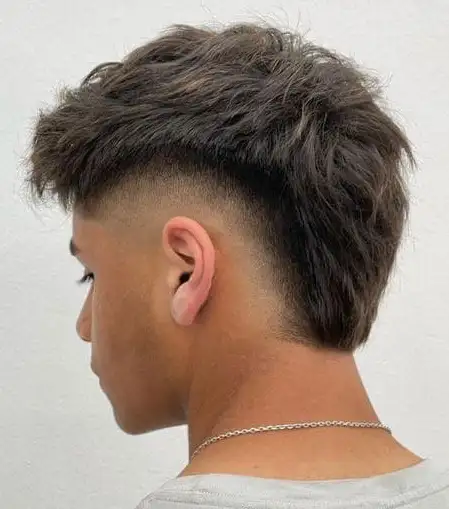 faded mullet hairstyle for men