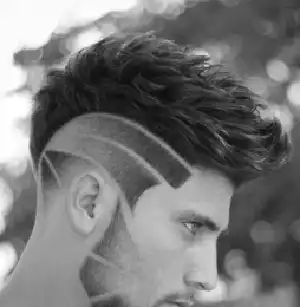 Men Haircuts Line Designs