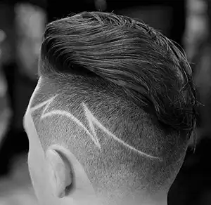 Abstract Bold Haircut Design