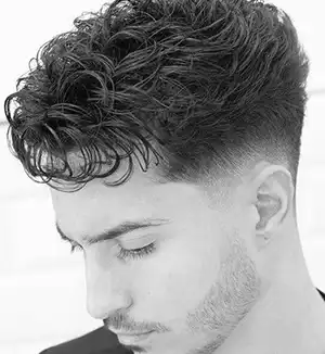 Low Fade Haircut Curly Hair