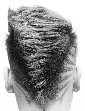 Faded Mohawk V Cut Design