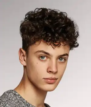 curly tapered haircut men for thin hair