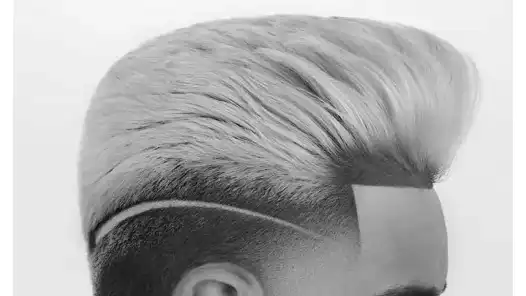 Stylish Bleached Pompadour 