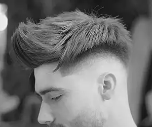 Temple Fade with Faux Hawk