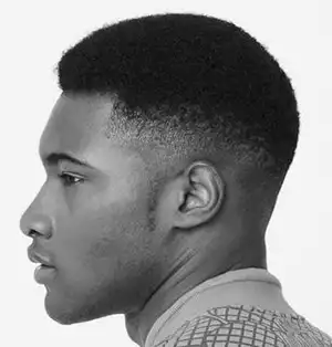 Mid Taper Fade Black Male