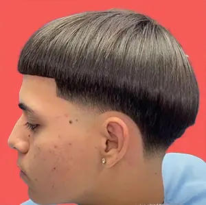 Bowl Cut with Taper Fade