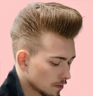 Stylish Pompadour with Drop Fade