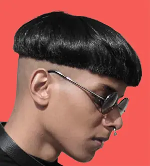 Striking Disconnected Bowl Cut