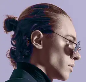 The Stylish Man Bun for Short Curly Hair