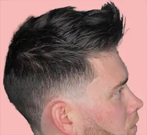 Faux Hawk with Taper Fade