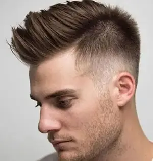 Quiff with Taper Fade