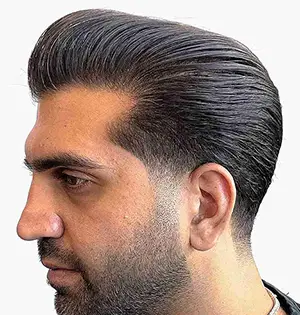 Sleek Quiff with a Low Fade