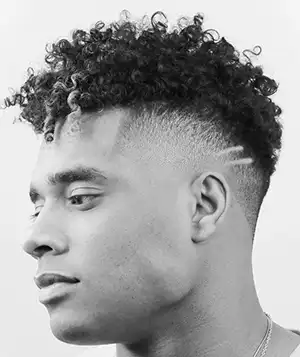 Medium Fade for Curly Hair