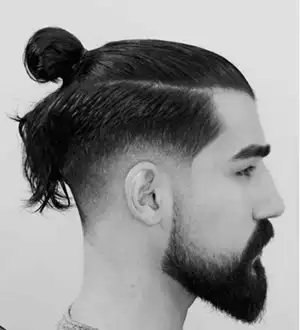 Top Knot Hairstyle for Heart-shaped Face