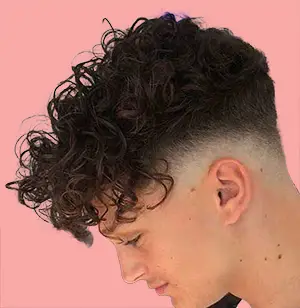 Curly High Fade