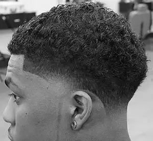 Afro Curly Low Fade