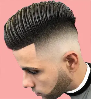 Pompadour High Fade Cut