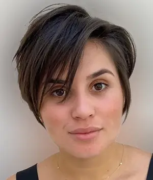 Trendy Pixie Cuts with Side-Swept Fringe