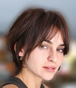 Modern Brunette Pixie for Oval Face